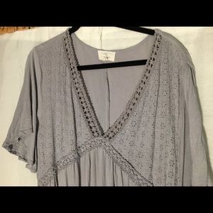 Plus Size Grey Dress